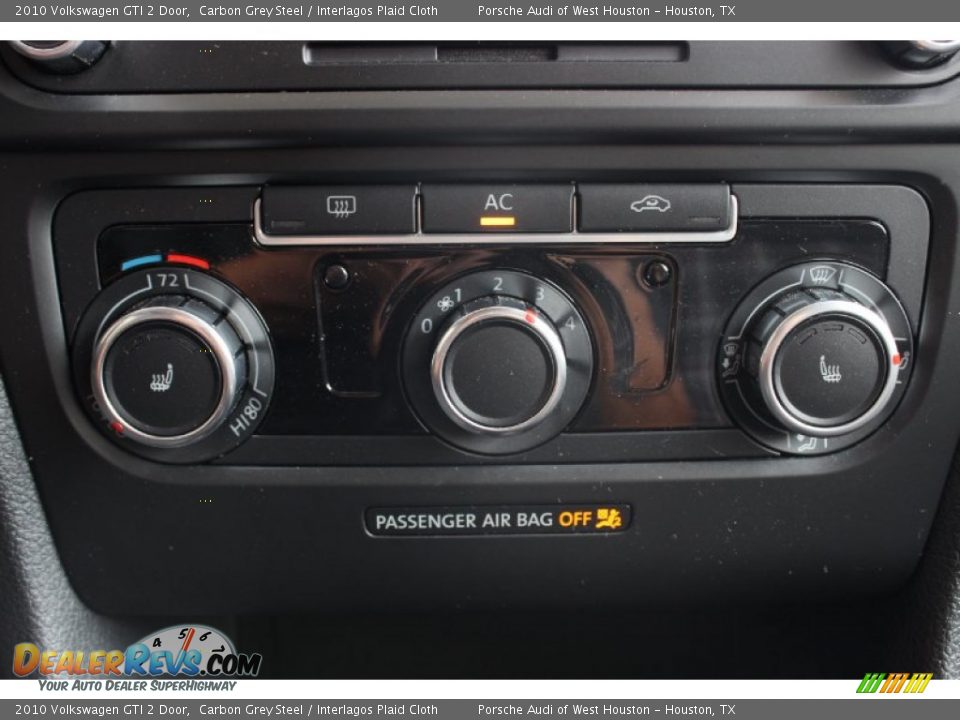 2010 Volkswagen GTI 2 Door Carbon Grey Steel / Interlagos Plaid Cloth Photo #25