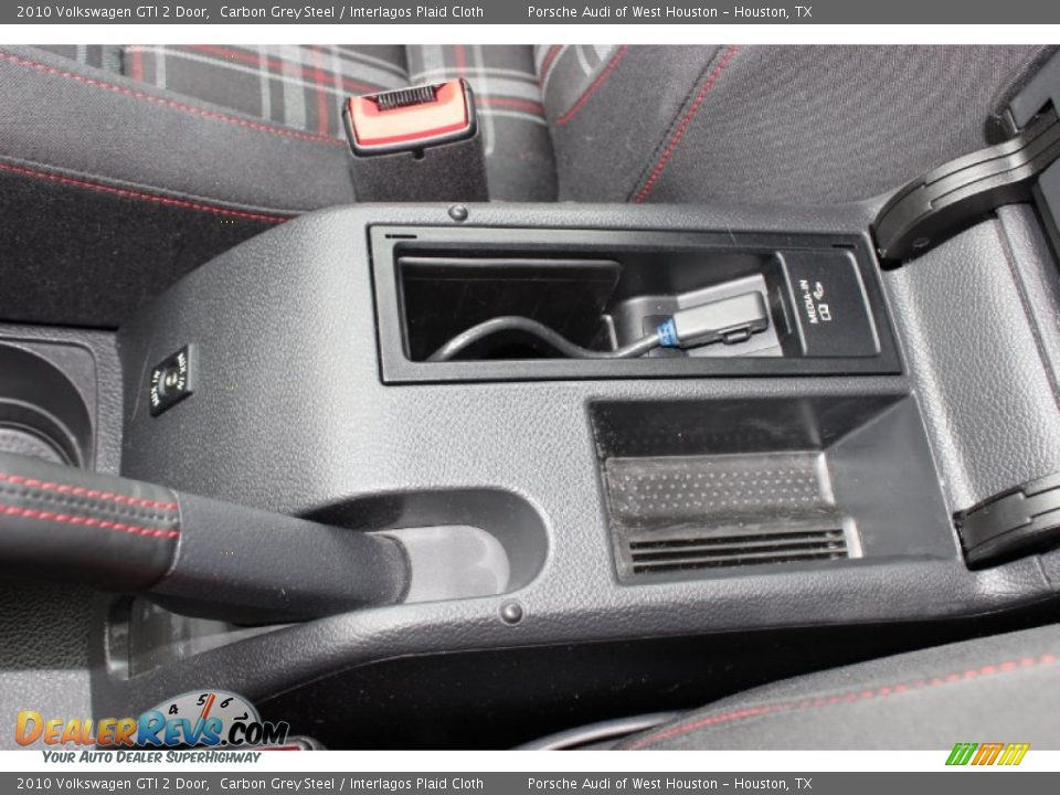2010 Volkswagen GTI 2 Door Carbon Grey Steel / Interlagos Plaid Cloth Photo #27