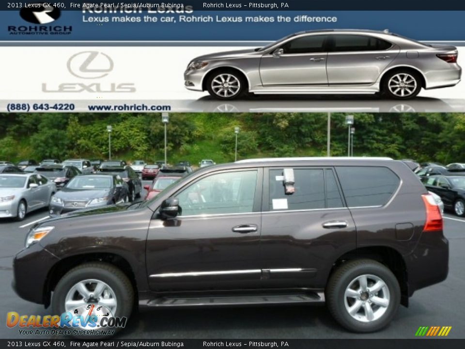 2013 Lexus GX 460 Fire Agate Pearl / Sepia/Auburn Bubinga Photo #1