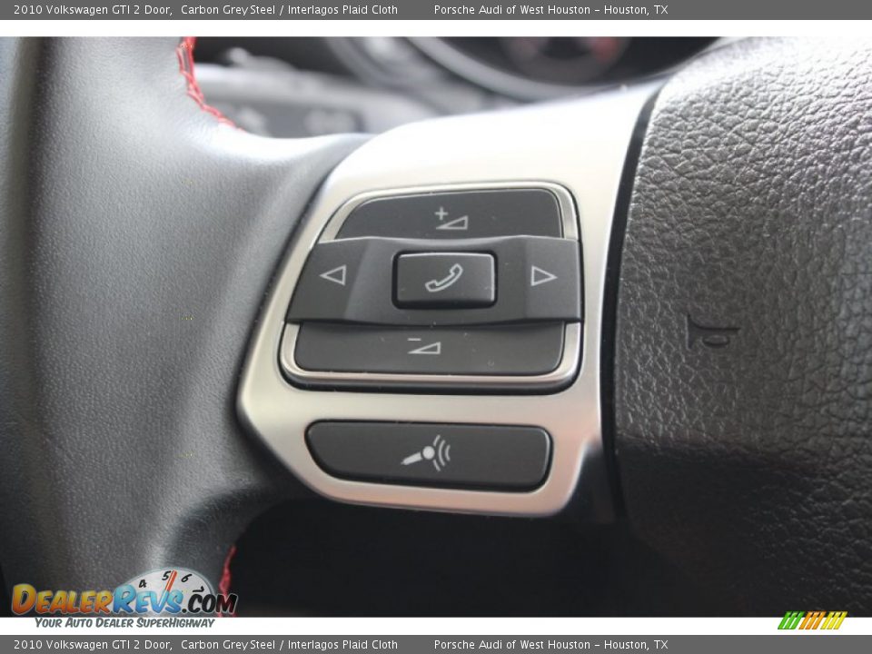 2010 Volkswagen GTI 2 Door Carbon Grey Steel / Interlagos Plaid Cloth Photo #31