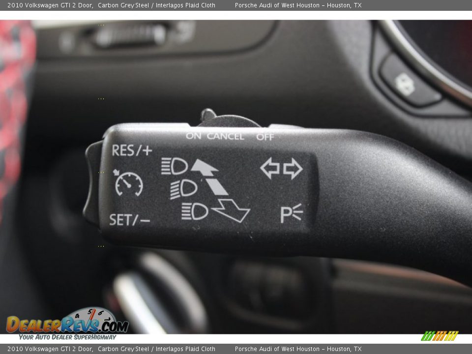 2010 Volkswagen GTI 2 Door Carbon Grey Steel / Interlagos Plaid Cloth Photo #32