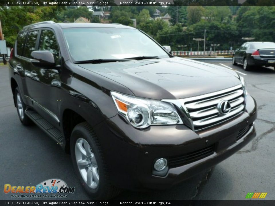 2013 Lexus GX 460 Fire Agate Pearl / Sepia/Auburn Bubinga Photo #6