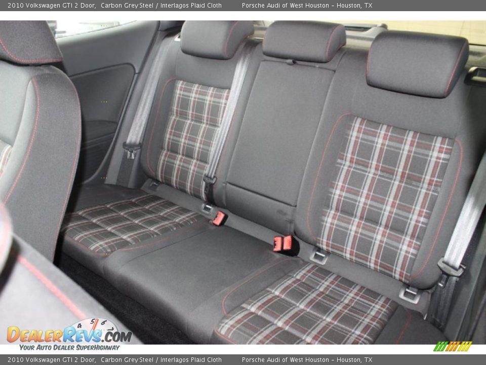 2010 Volkswagen GTI 2 Door Carbon Grey Steel / Interlagos Plaid Cloth Photo #34