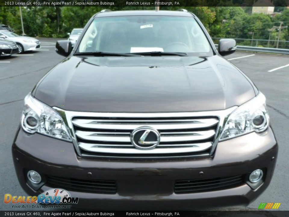 2013 Lexus GX 460 Fire Agate Pearl / Sepia/Auburn Bubinga Photo #7