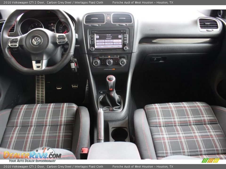 2010 Volkswagen GTI 2 Door Carbon Grey Steel / Interlagos Plaid Cloth Photo #35