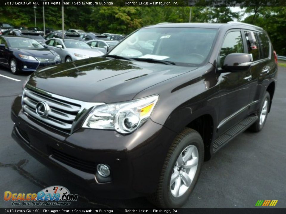 2013 Lexus GX 460 Fire Agate Pearl / Sepia/Auburn Bubinga Photo #8