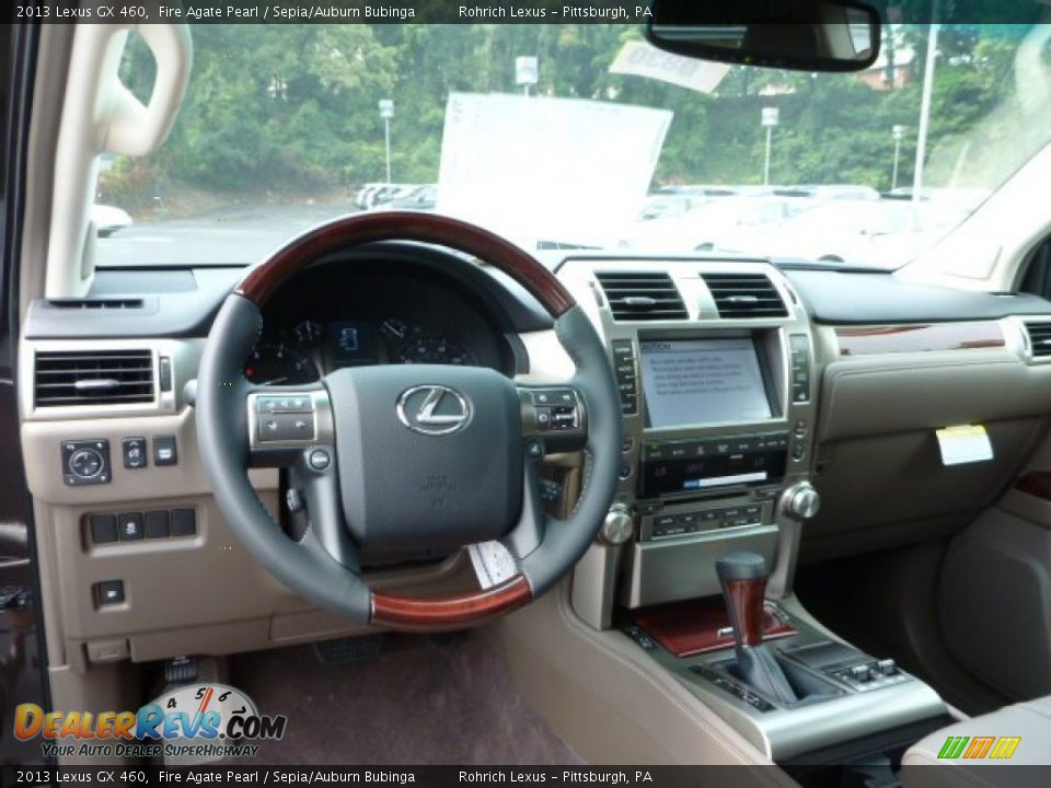 2013 Lexus GX 460 Fire Agate Pearl / Sepia/Auburn Bubinga Photo #12