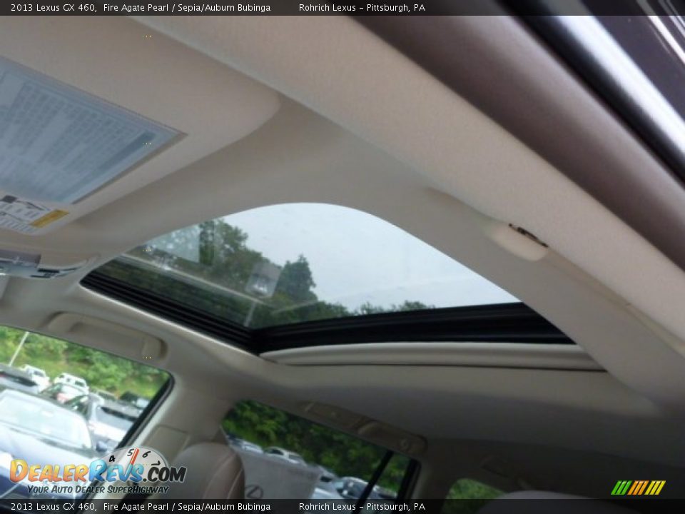 2013 Lexus GX 460 Fire Agate Pearl / Sepia/Auburn Bubinga Photo #15