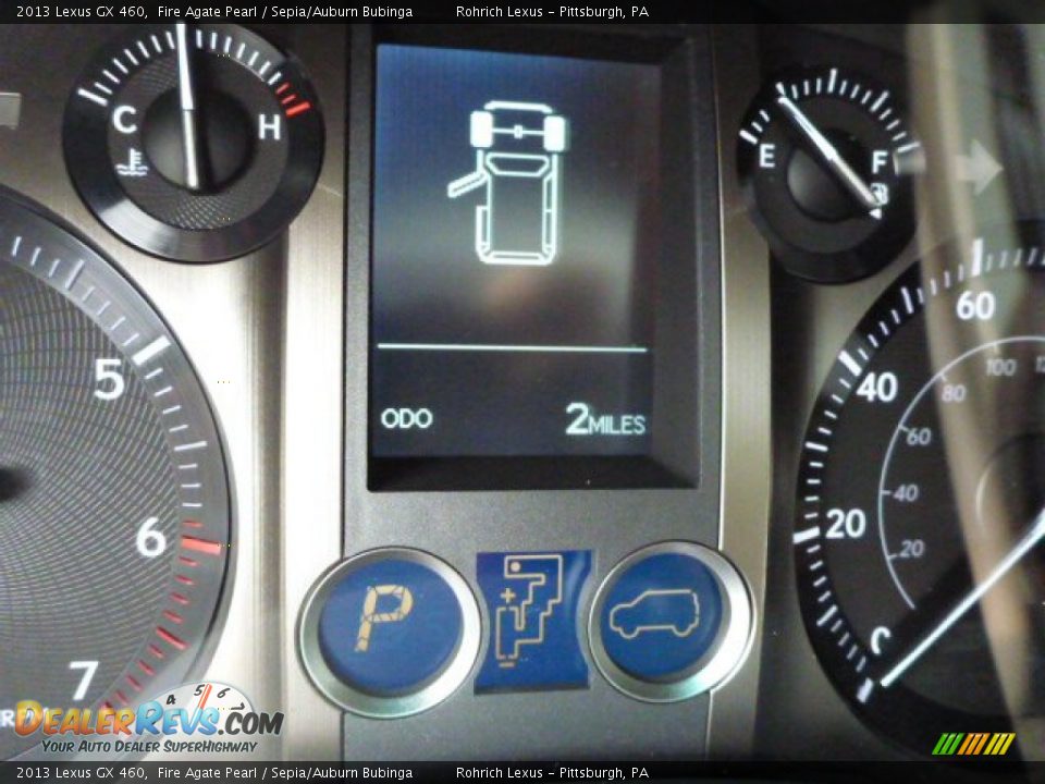 2013 Lexus GX 460 Fire Agate Pearl / Sepia/Auburn Bubinga Photo #19