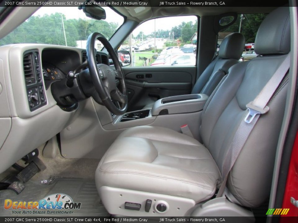 2007 GMC Sierra 2500HD Classic SLT Crew Cab 4x4 Fire Red / Medium Gray Photo #23