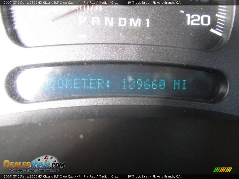 2007 GMC Sierra 2500HD Classic SLT Crew Cab 4x4 Fire Red / Medium Gray Photo #33