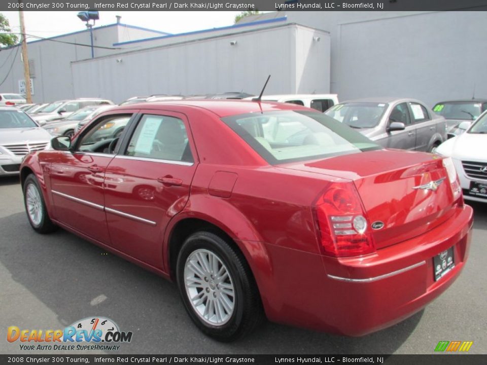 2008 Chrysler 300 Touring Inferno Red Crystal Pearl / Dark Khaki/Light Graystone Photo #6