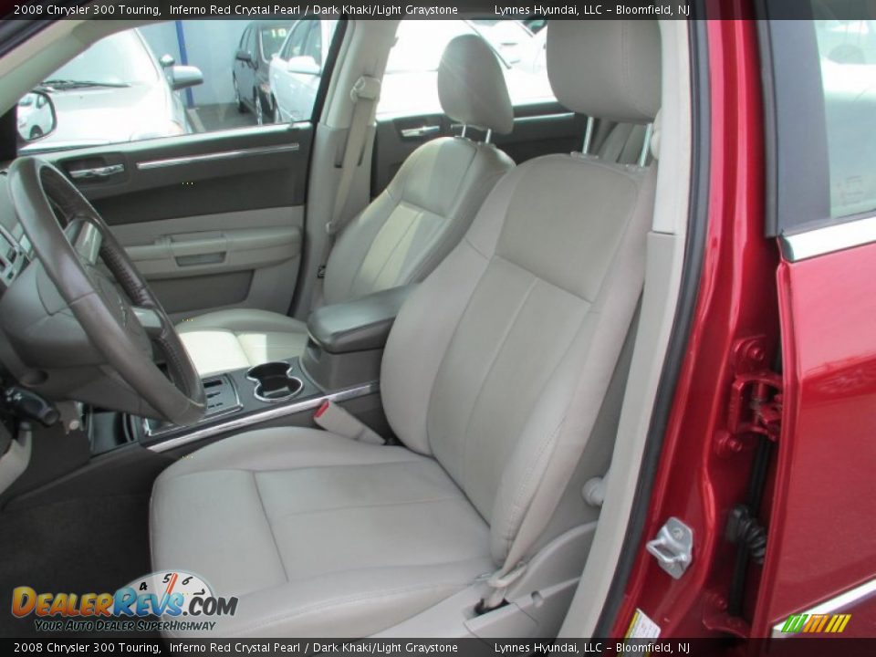 2008 Chrysler 300 Touring Inferno Red Crystal Pearl / Dark Khaki/Light Graystone Photo #9