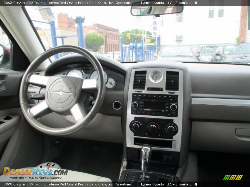 2008 Chrysler 300 Touring Inferno Red Crystal Pearl / Dark Khaki/Light Graystone Photo #13
