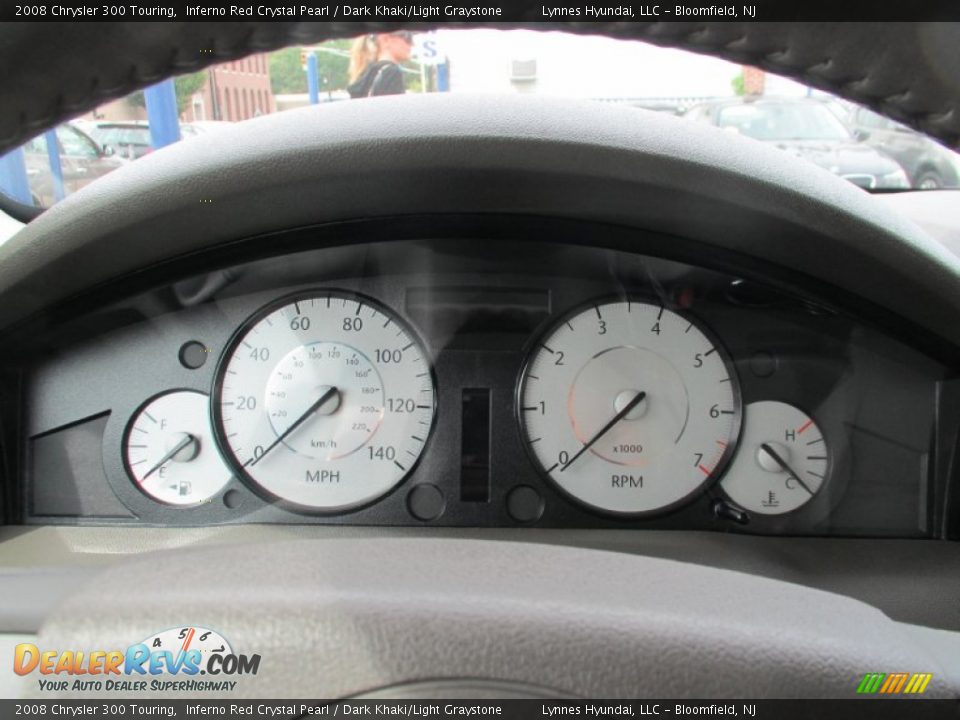 2008 Chrysler 300 Touring Inferno Red Crystal Pearl / Dark Khaki/Light Graystone Photo #14