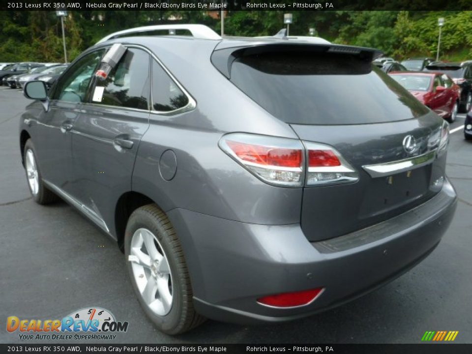 2013 Lexus RX 350 AWD Nebula Gray Pearl / Black/Ebony Birds Eye Maple Photo #2