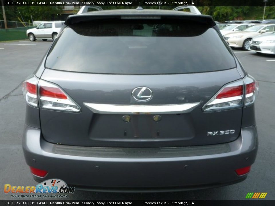 2013 Lexus RX 350 AWD Nebula Gray Pearl / Black/Ebony Birds Eye Maple Photo #3