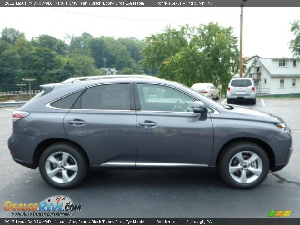 2013 Lexus RX 350 AWD Nebula Gray Pearl / Black/Ebony Birds Eye Maple Photo #5