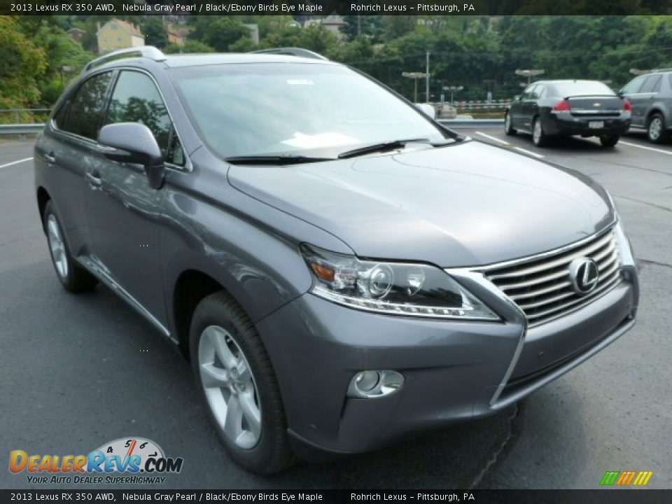 2013 Lexus RX 350 AWD Nebula Gray Pearl / Black/Ebony Birds Eye Maple Photo #6