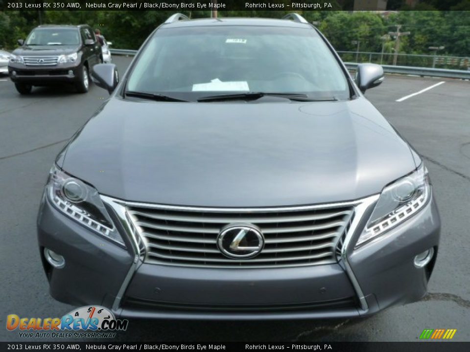 2013 Lexus RX 350 AWD Nebula Gray Pearl / Black/Ebony Birds Eye Maple Photo #7
