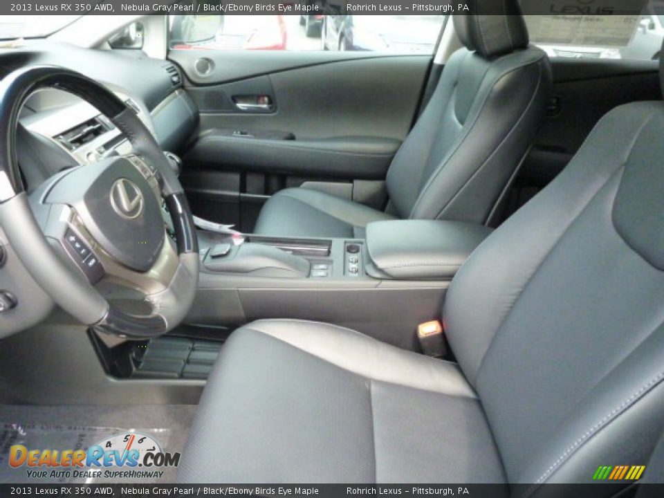 2013 Lexus RX 350 AWD Nebula Gray Pearl / Black/Ebony Birds Eye Maple Photo #10