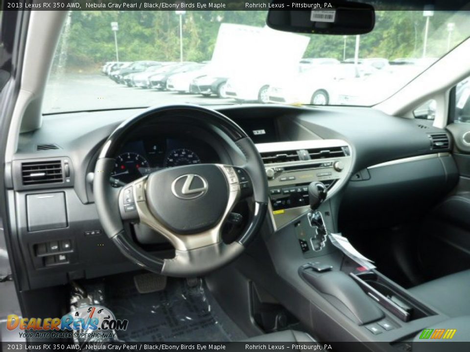2013 Lexus RX 350 AWD Nebula Gray Pearl / Black/Ebony Birds Eye Maple Photo #12