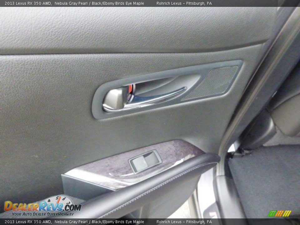 2013 Lexus RX 350 AWD Nebula Gray Pearl / Black/Ebony Birds Eye Maple Photo #13
