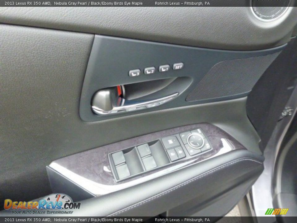 2013 Lexus RX 350 AWD Nebula Gray Pearl / Black/Ebony Birds Eye Maple Photo #14