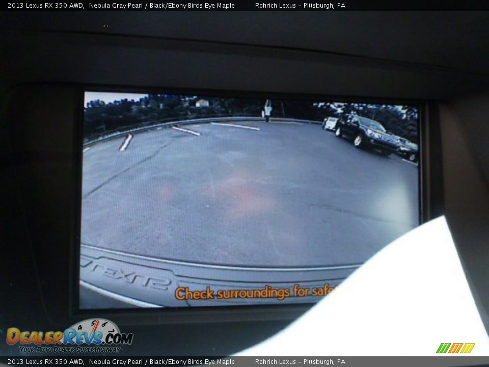2013 Lexus RX 350 AWD Nebula Gray Pearl / Black/Ebony Birds Eye Maple Photo #17