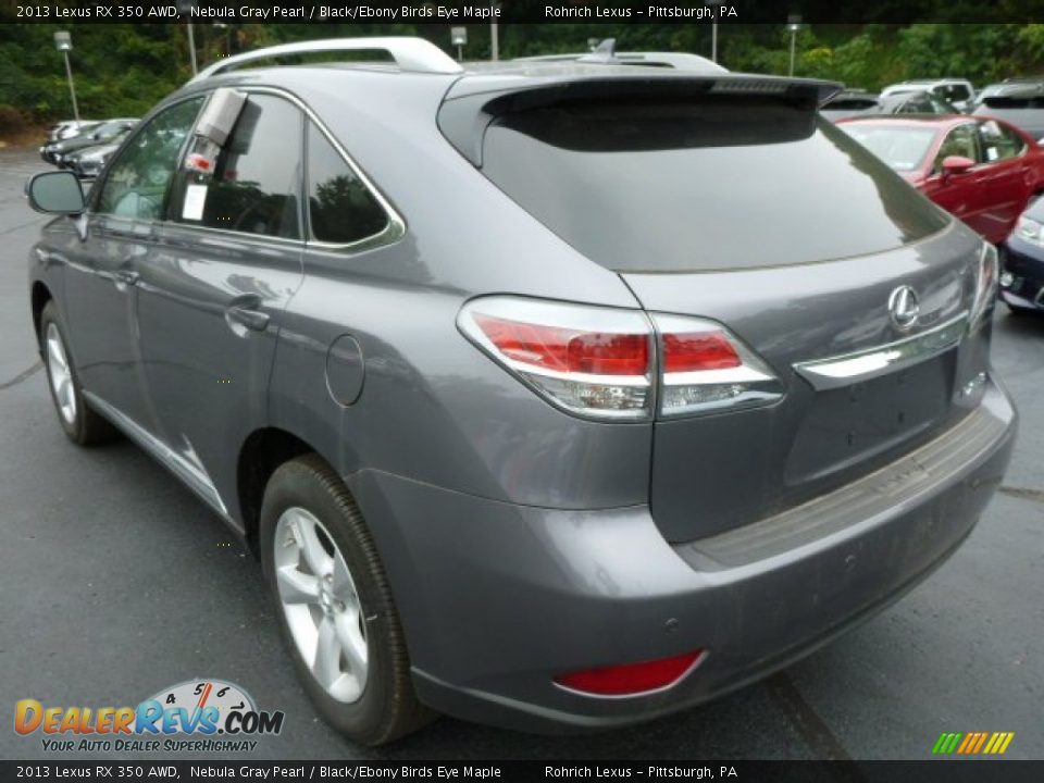 2013 Lexus RX 350 AWD Nebula Gray Pearl / Black/Ebony Birds Eye Maple Photo #2