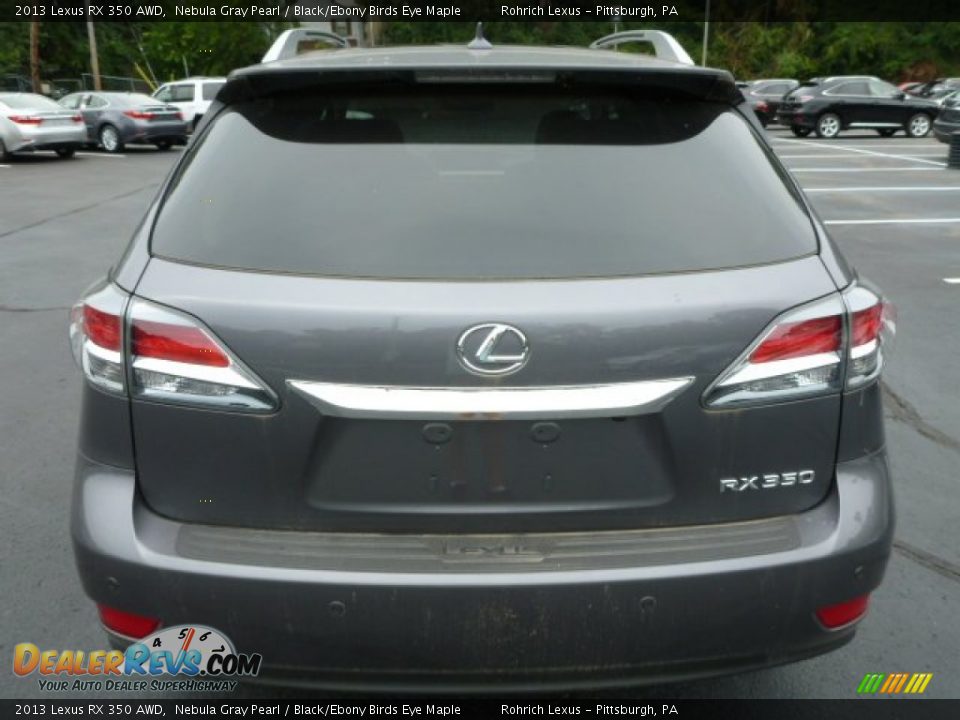 2013 Lexus RX 350 AWD Nebula Gray Pearl / Black/Ebony Birds Eye Maple Photo #3