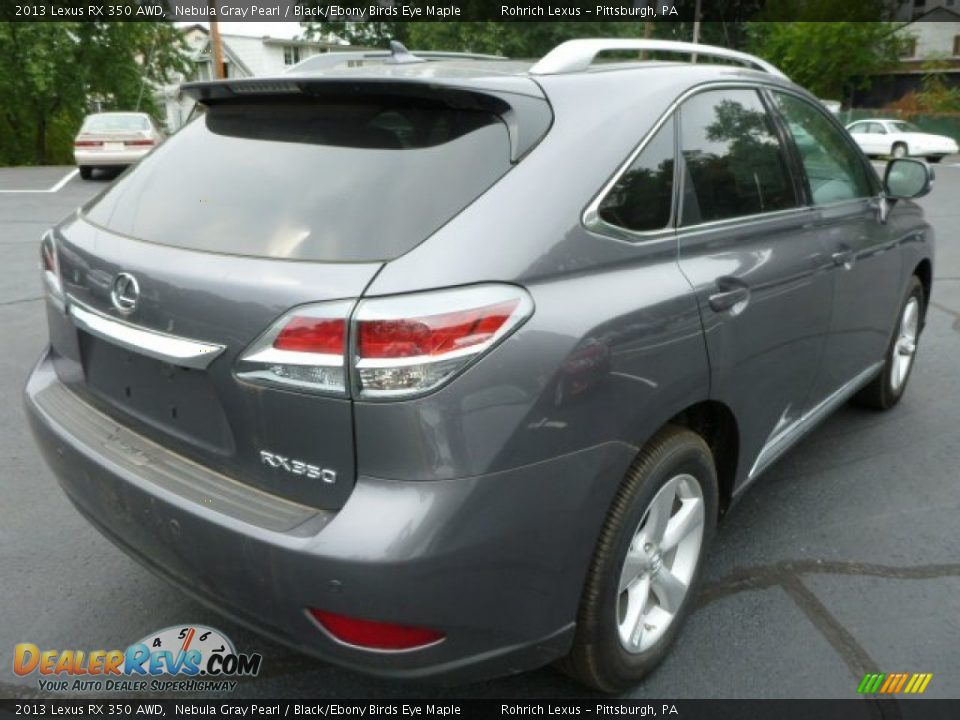 2013 Lexus RX 350 AWD Nebula Gray Pearl / Black/Ebony Birds Eye Maple Photo #4
