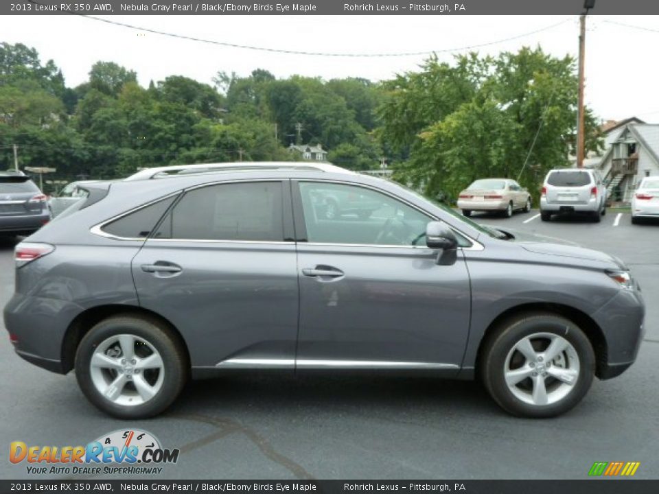 2013 Lexus RX 350 AWD Nebula Gray Pearl / Black/Ebony Birds Eye Maple Photo #5