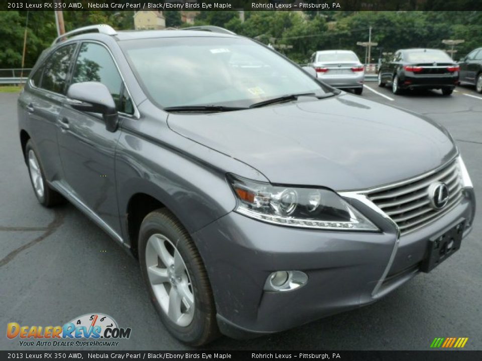2013 Lexus RX 350 AWD Nebula Gray Pearl / Black/Ebony Birds Eye Maple Photo #6
