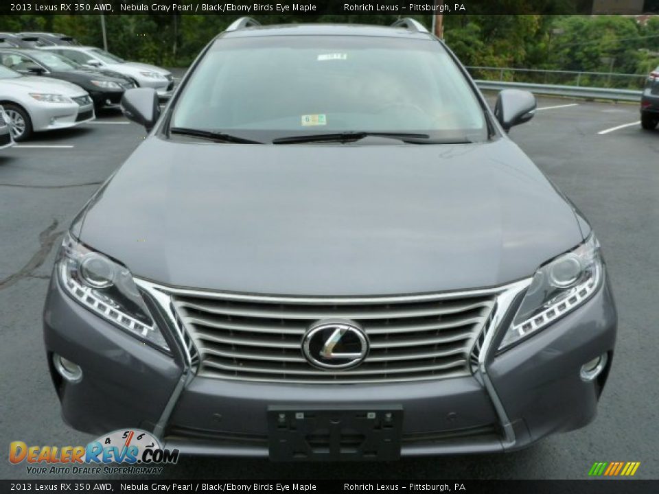 2013 Lexus RX 350 AWD Nebula Gray Pearl / Black/Ebony Birds Eye Maple Photo #7