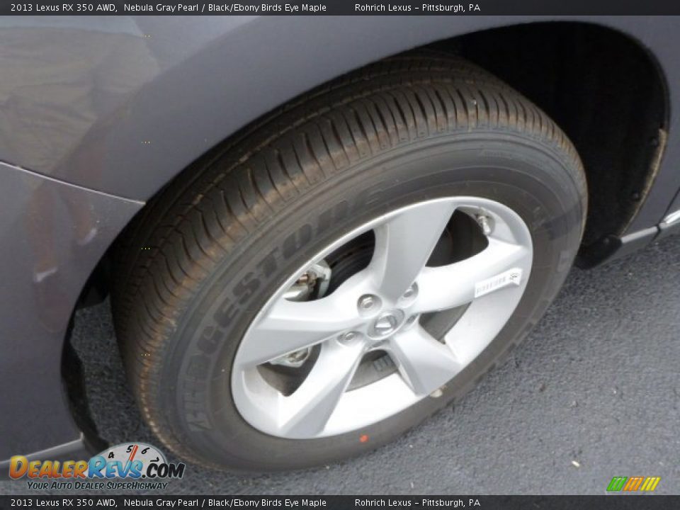 2013 Lexus RX 350 AWD Nebula Gray Pearl / Black/Ebony Birds Eye Maple Photo #9