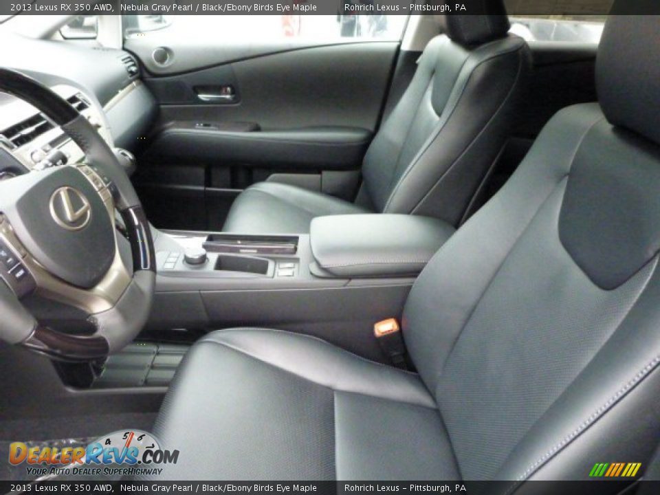 2013 Lexus RX 350 AWD Nebula Gray Pearl / Black/Ebony Birds Eye Maple Photo #10