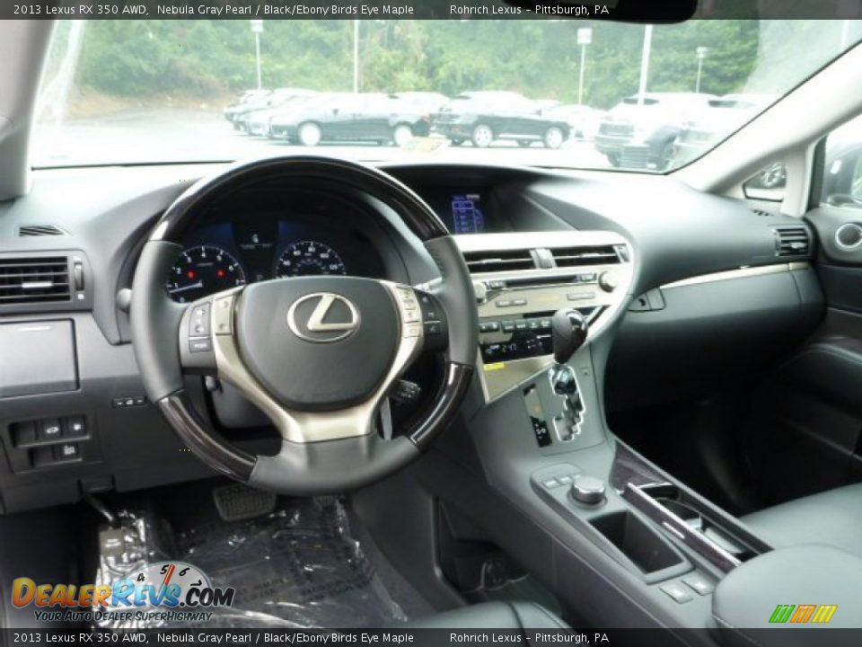 2013 Lexus RX 350 AWD Nebula Gray Pearl / Black/Ebony Birds Eye Maple Photo #12