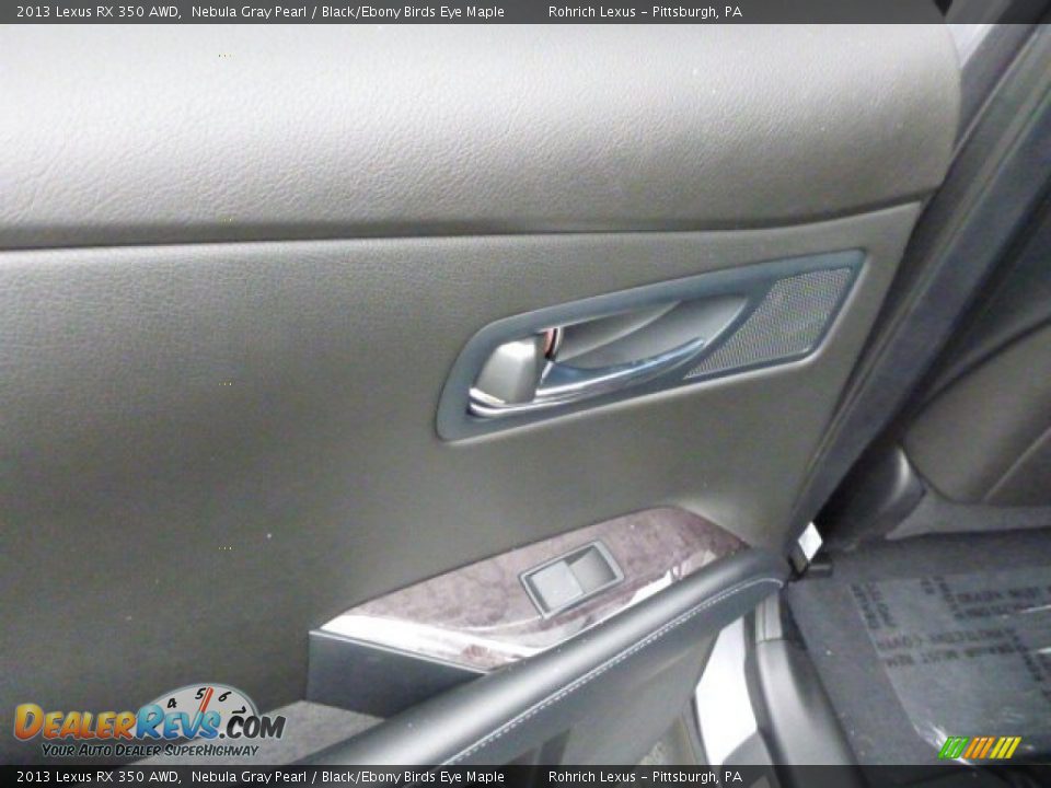 2013 Lexus RX 350 AWD Nebula Gray Pearl / Black/Ebony Birds Eye Maple Photo #13
