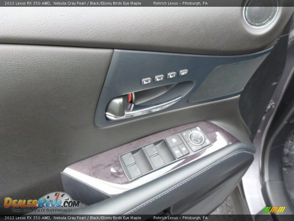 2013 Lexus RX 350 AWD Nebula Gray Pearl / Black/Ebony Birds Eye Maple Photo #14