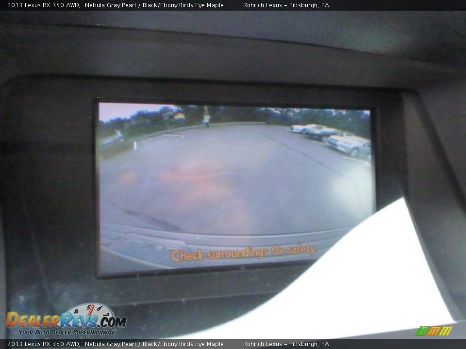2013 Lexus RX 350 AWD Nebula Gray Pearl / Black/Ebony Birds Eye Maple Photo #18