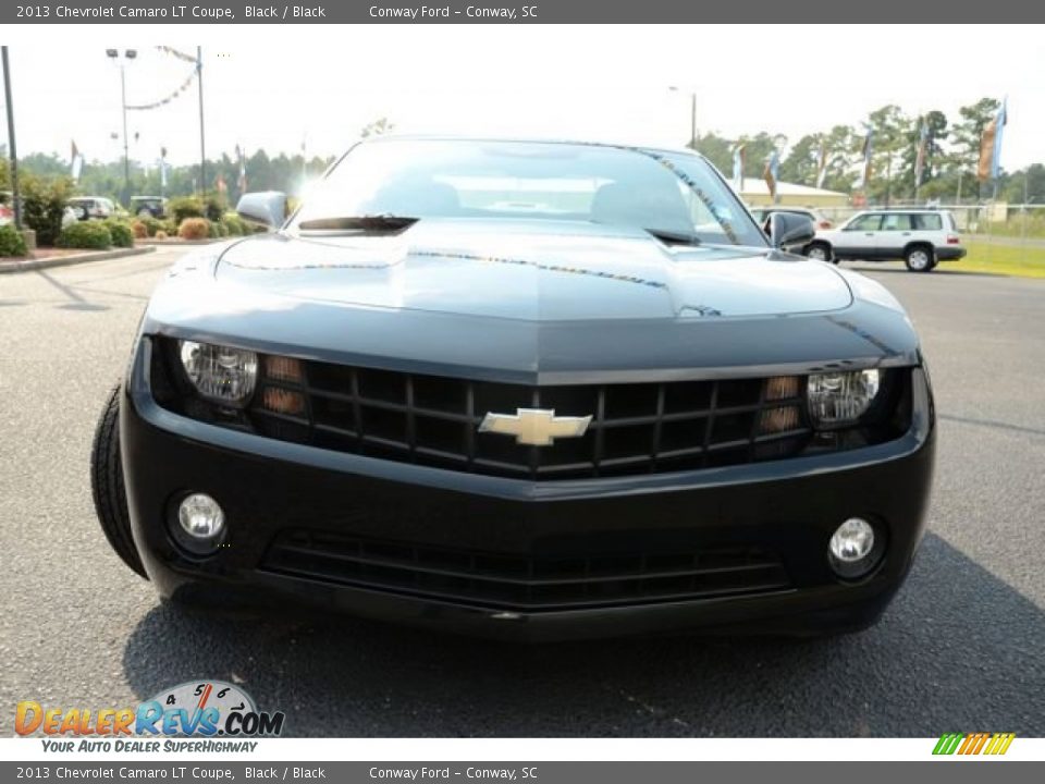 2013 Chevrolet Camaro LT Coupe Black / Black Photo #2