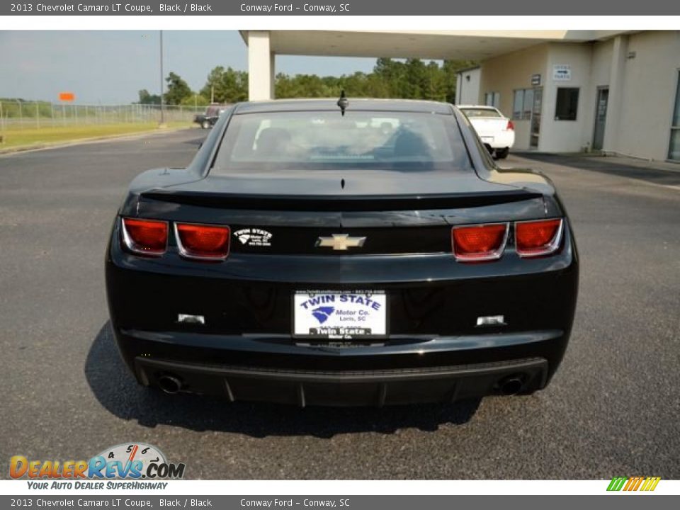 2013 Chevrolet Camaro LT Coupe Black / Black Photo #6