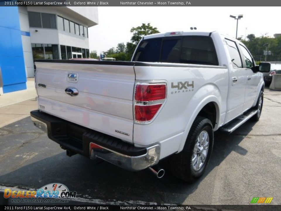 2011 Ford F150 Lariat SuperCrew 4x4 Oxford White / Black Photo #3