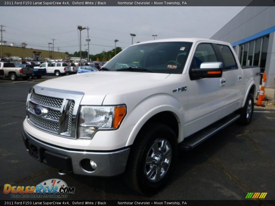 2011 Ford F150 Lariat SuperCrew 4x4 Oxford White / Black Photo #5
