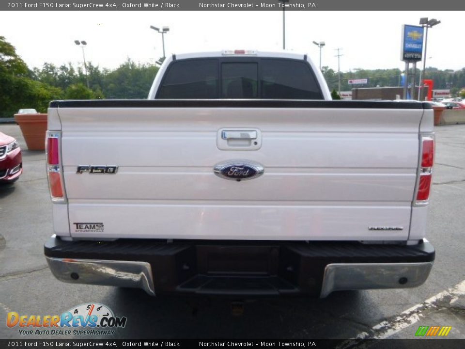 2011 Ford F150 Lariat SuperCrew 4x4 Oxford White / Black Photo #6