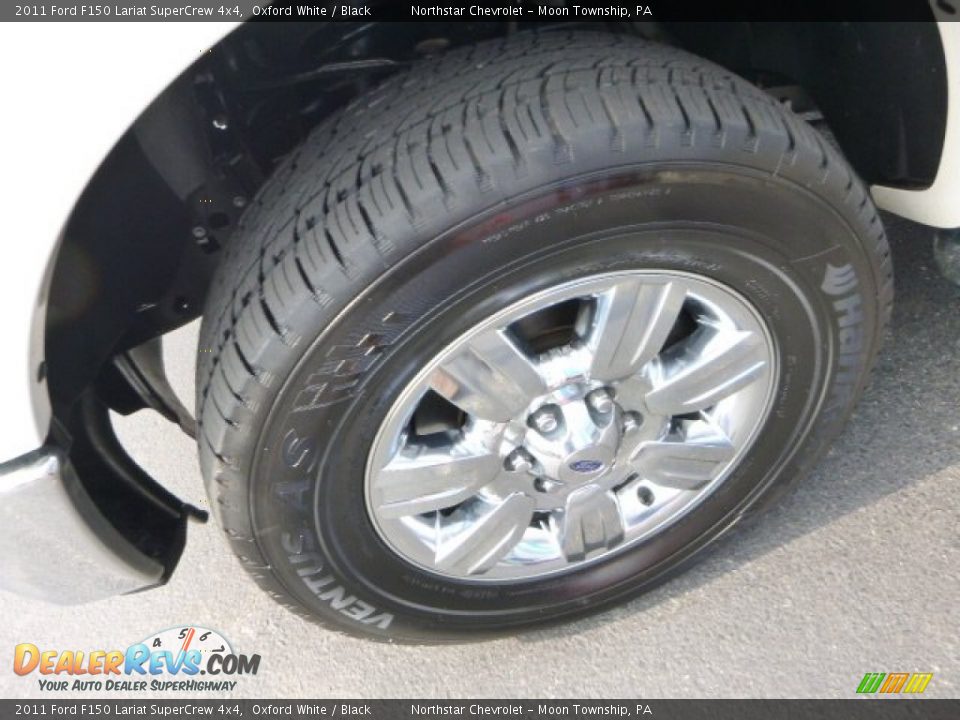 2011 Ford F150 Lariat SuperCrew 4x4 Oxford White / Black Photo #9