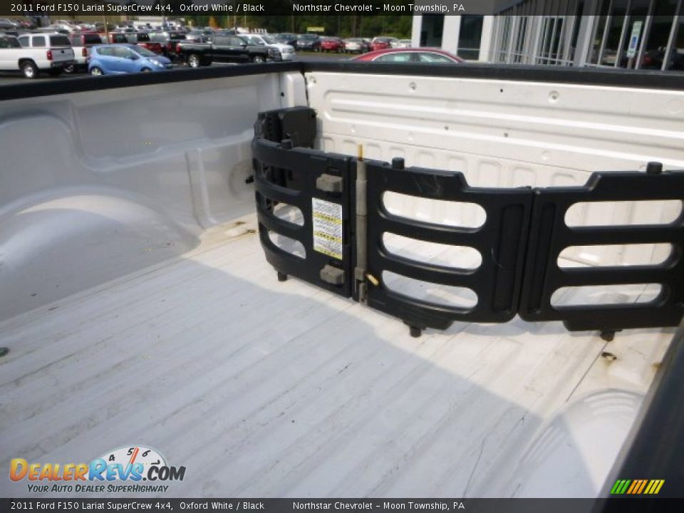 2011 Ford F150 Lariat SuperCrew 4x4 Oxford White / Black Photo #10