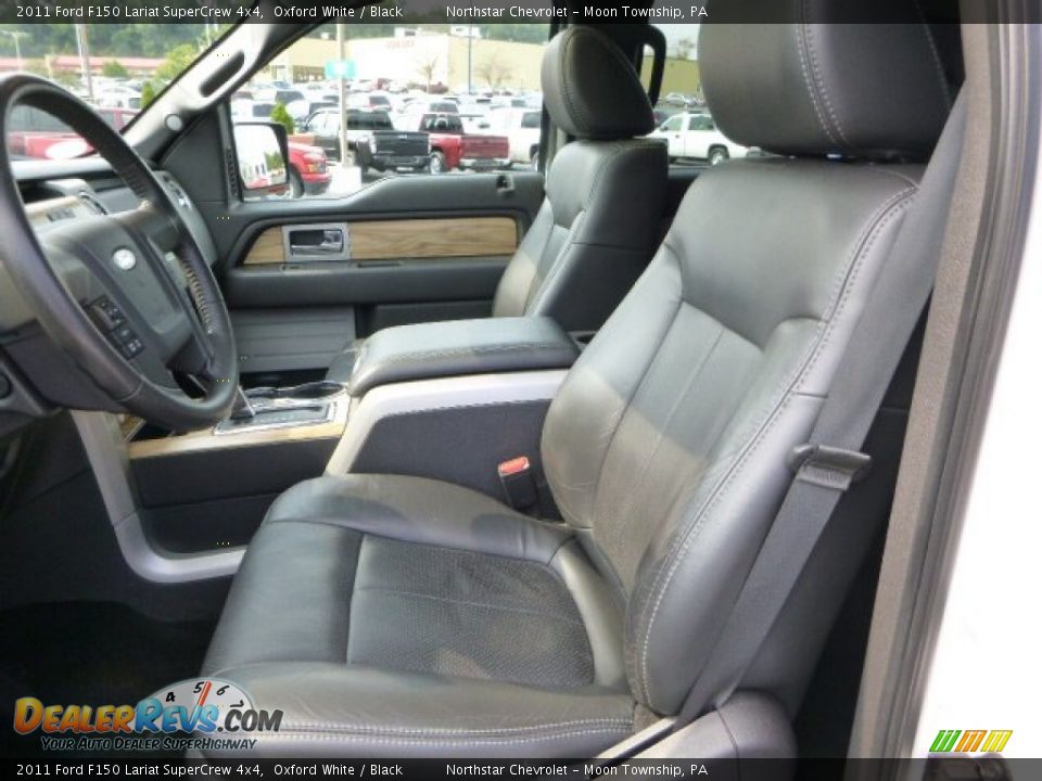2011 Ford F150 Lariat SuperCrew 4x4 Oxford White / Black Photo #11