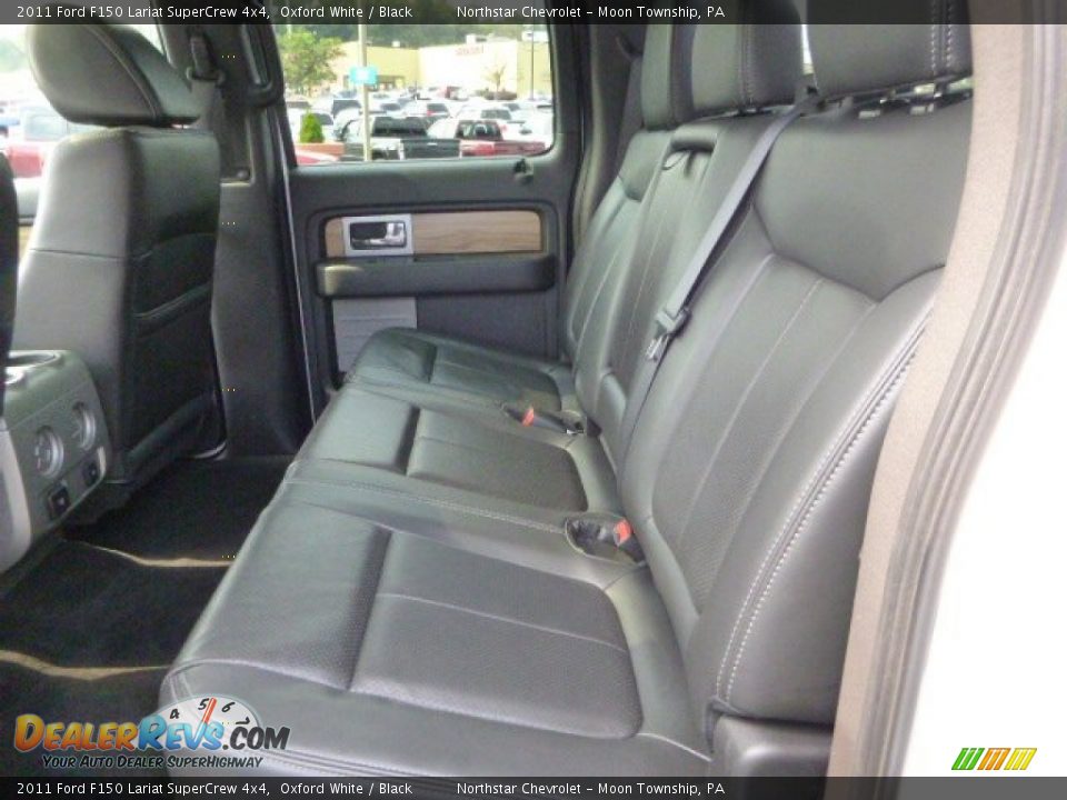 2011 Ford F150 Lariat SuperCrew 4x4 Oxford White / Black Photo #12